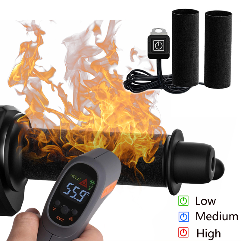 Handlebar Grip Heated - 12V 3-biegowe podgrzewane uchwyty motocyklowe wodoodporne