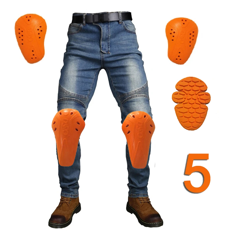 Motorcycle Gear Women Pants - Spodnie motocyklowe z ochraniaczami na kolana,