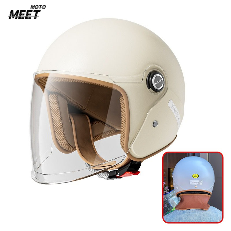 Motorcycle Gear For Winter - Kask rowerowy elektryczny, pogrubiony i ciepły,