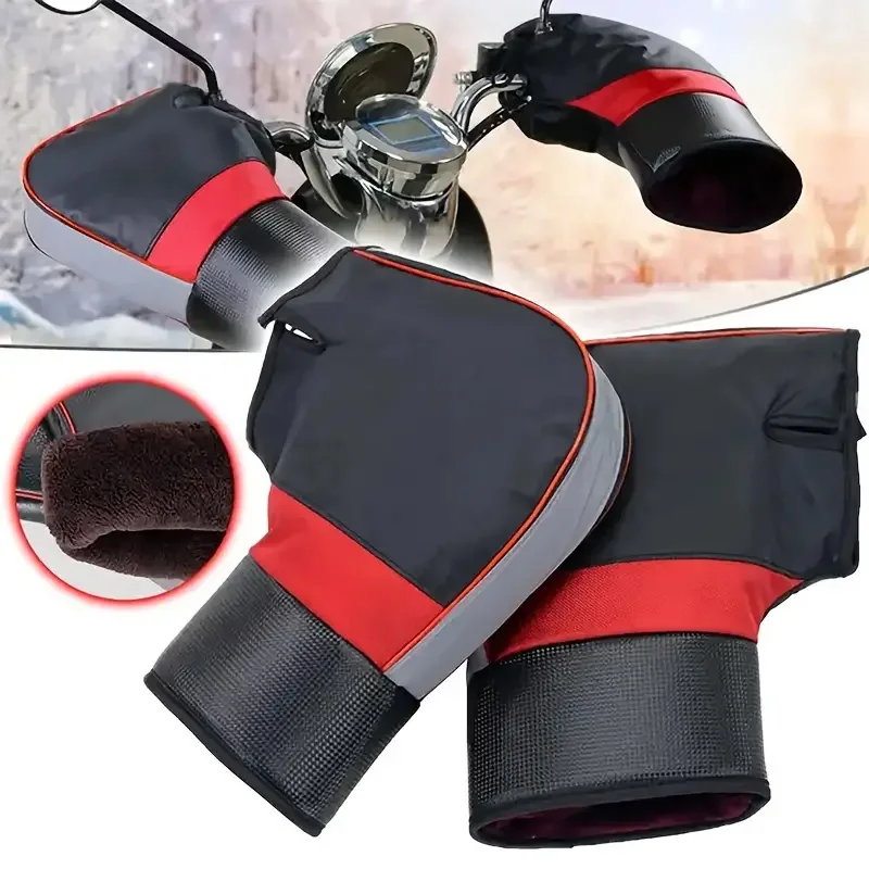 Motorcycle Gear For Winter - Ochraniacze na kierownicę motocykla, grube, ciepłe,