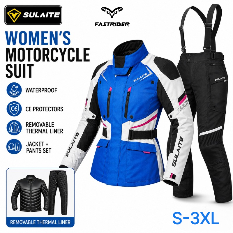 Motorcycle Gear Women Pants - Damski kombinezon motocyklowy zimowy wodoodporny z