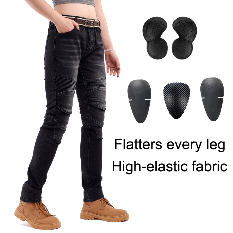 Damskie jeansy motocyklowe cza – Motorcycle Gear Women Pants recenzja i cena