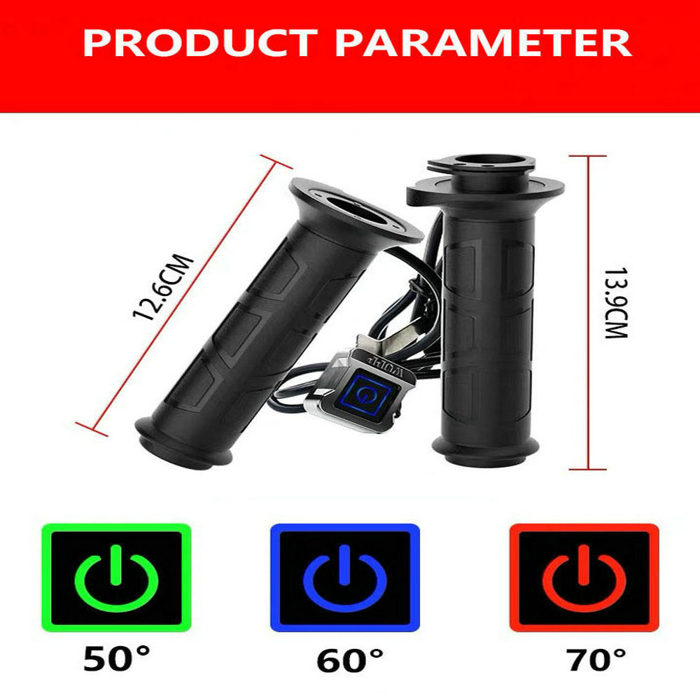 1 para motocykl podgrzewane uc – Handlebar Grip Heated recenzja i cena